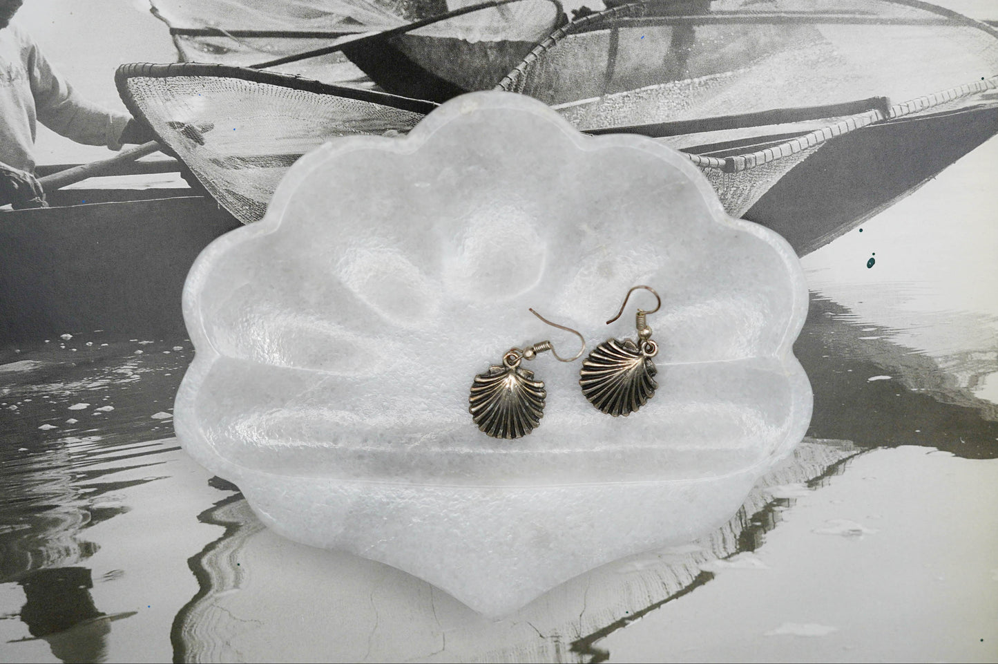 Jabonera Conchita onix/marmol