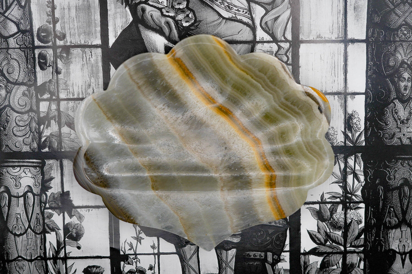 Jabonera Conchita onix/marmol