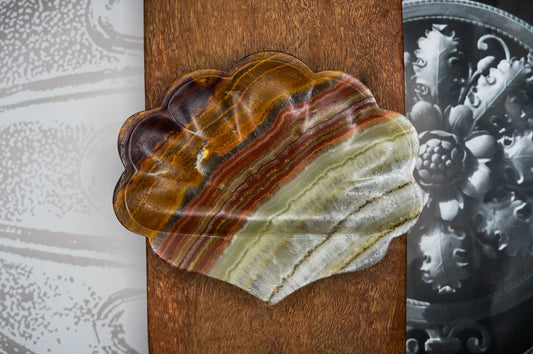 Jabonera Conchita onix/marmol