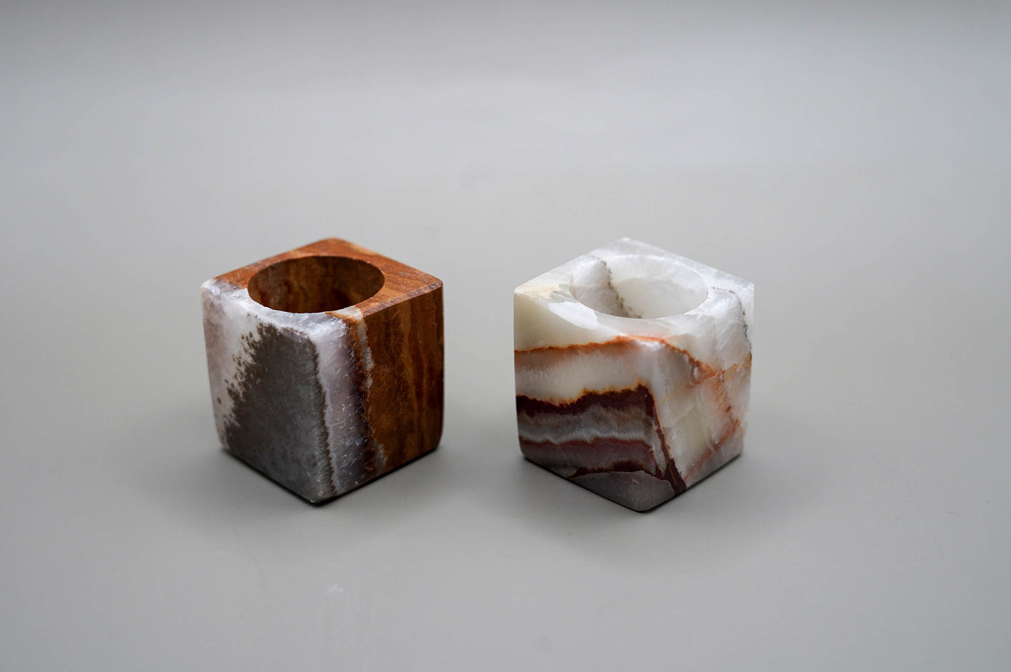 Porta vela onix/marmol