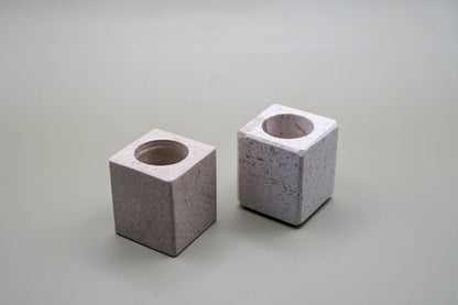 Porta vela onix/marmol