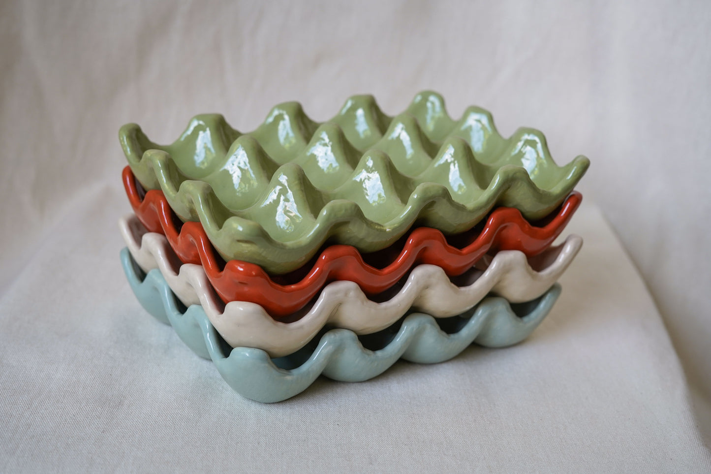 Huevera de ceramica